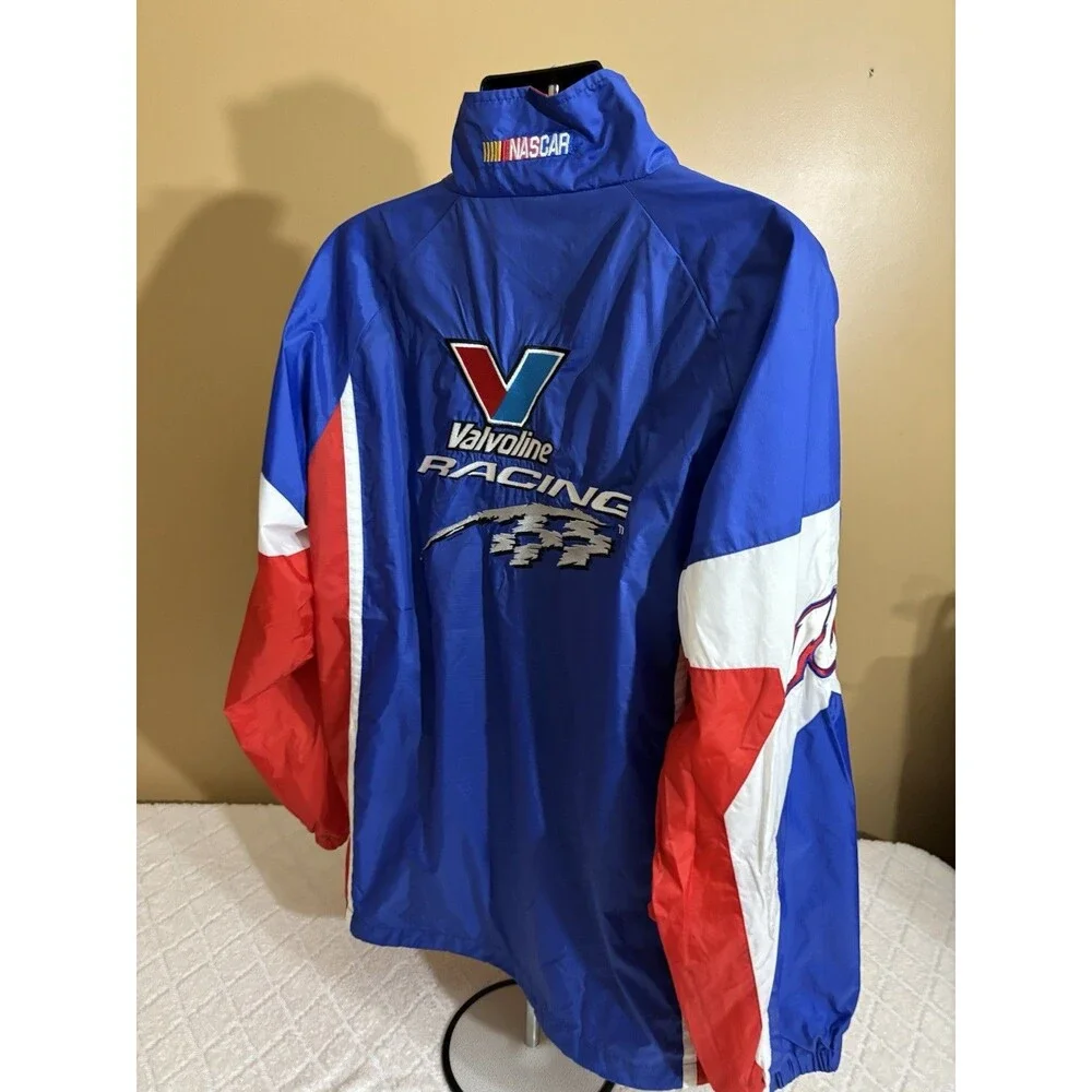Vintage Racing Champions Valvoline Racing NASCAR Embroidered Windbreaker Men XL